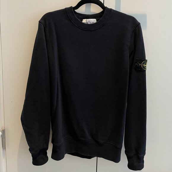 Stone Island Men's S Navy Cotton Sweatshirt - Picture 2 of 5